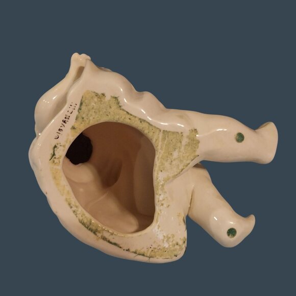 Vintage Antique German Porcelain Piano Baby With Glass Eyes READ - Picture 7 of 10